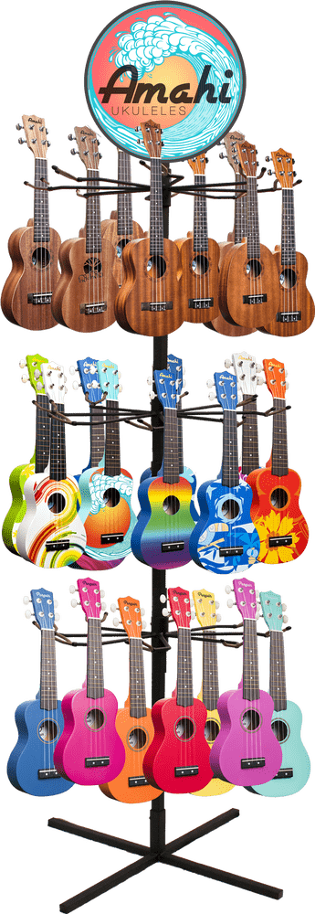 Colorful Collection of Ukuleles for Every Musician PNG