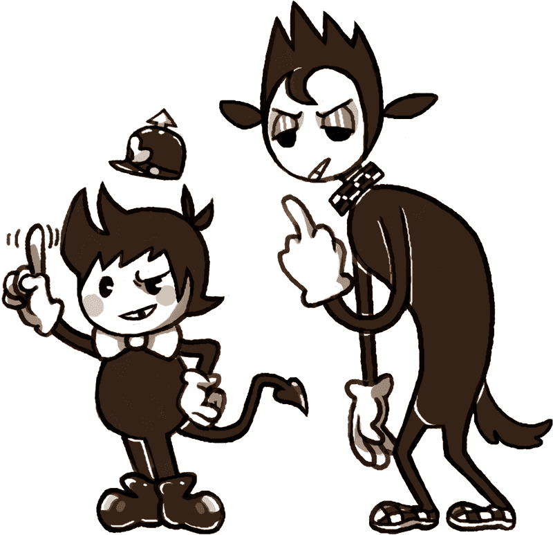 Whimsical Ink Bottle Characters in Inked Adventure PNG