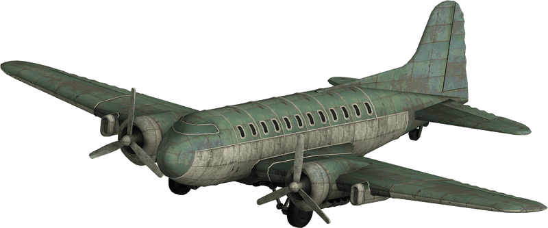 Vintage Aircraft Transport Adventure PNG