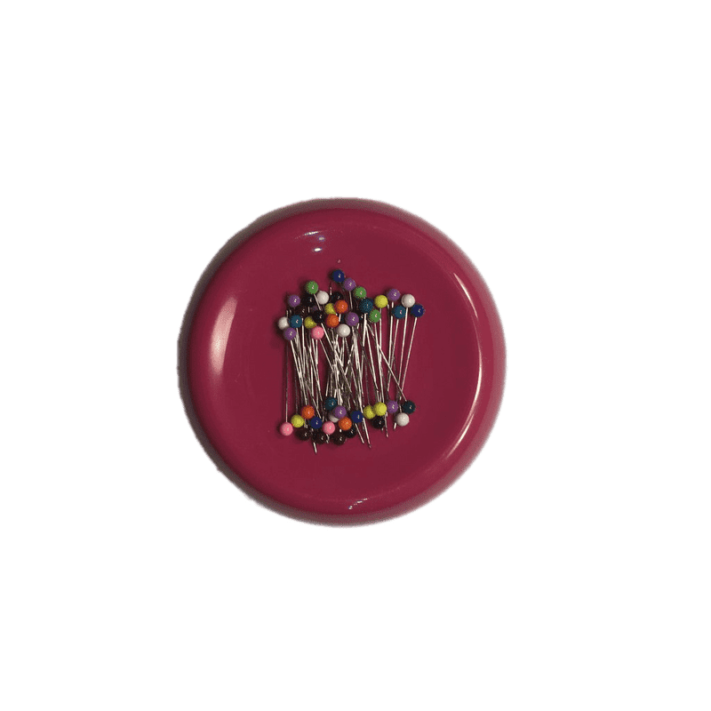 Colorful Pin Collection on Bright Plate PNG