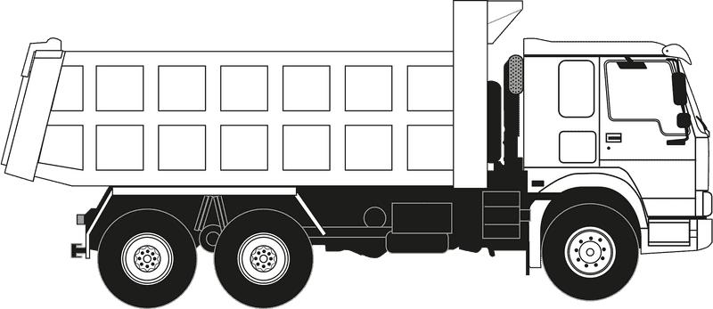 Heavy-Duty Delivery Truck for Reliable Transport PNG