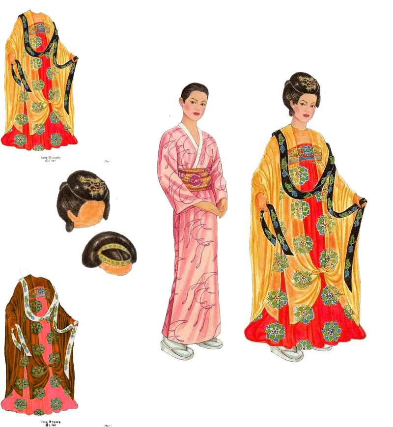 Elegant Cloth Creations Traditional Kimono Inspirations PNG
