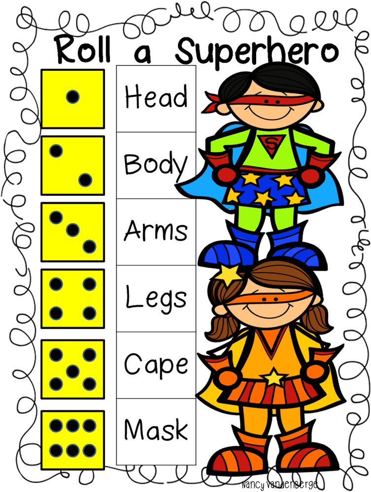 Rainy Day Superheroes in Colorful Masks PNG