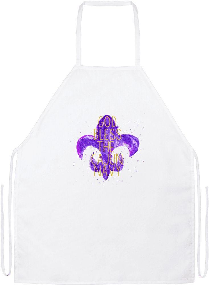 God Bless the Cajun Navy Cloth Apron PNG