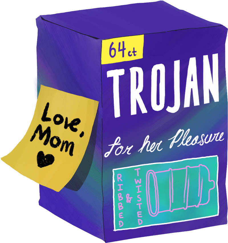 Colorful Box of Pleasure and Love PNG
