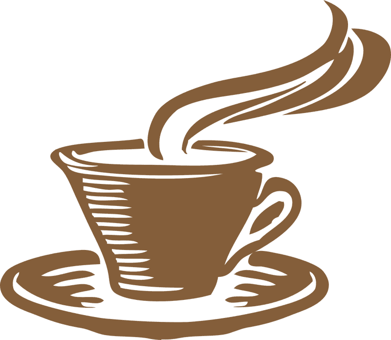 Whimsical Tea Cup with Steaming Breeze PNG