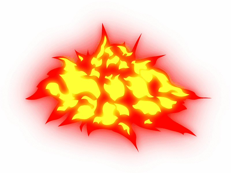 Fiery Eruption of the Volcano PNG