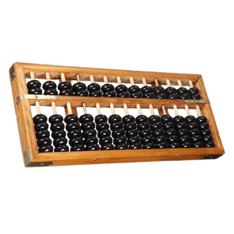 Classic Wooden Abacus for Mastering Arithmetic PNG
