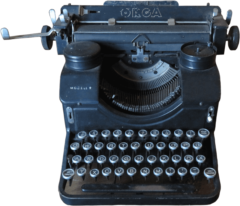 Vintage Keyboard Keys A Timeless Typing Heritage PNG