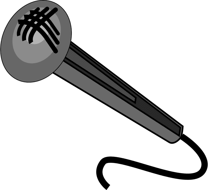 Stylish Retro Microphone for Vocal Performances PNG