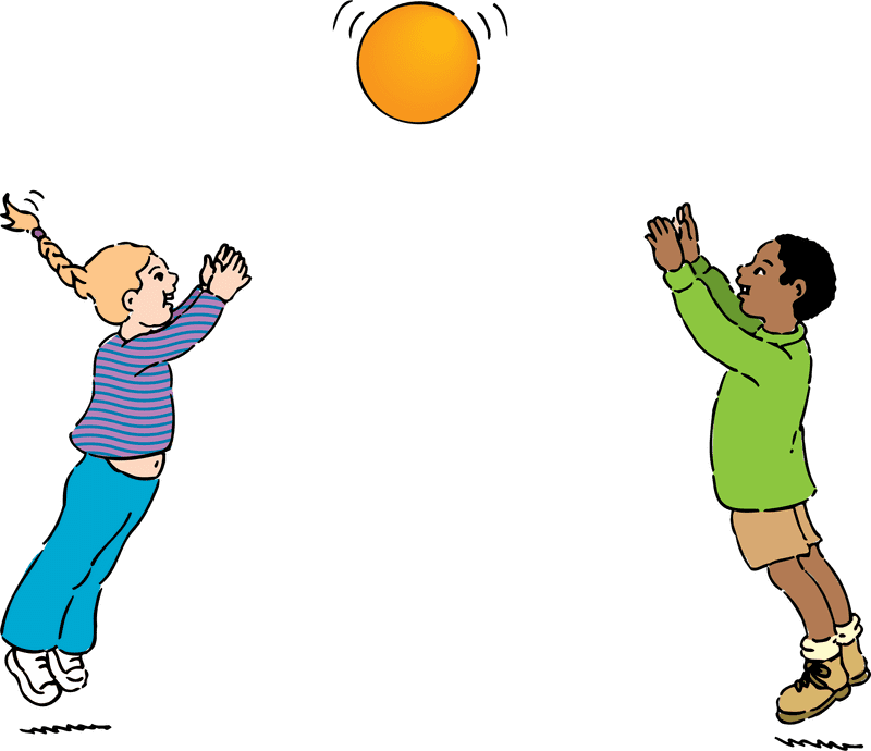 Joyful Children Playing Under the Sun PNG
