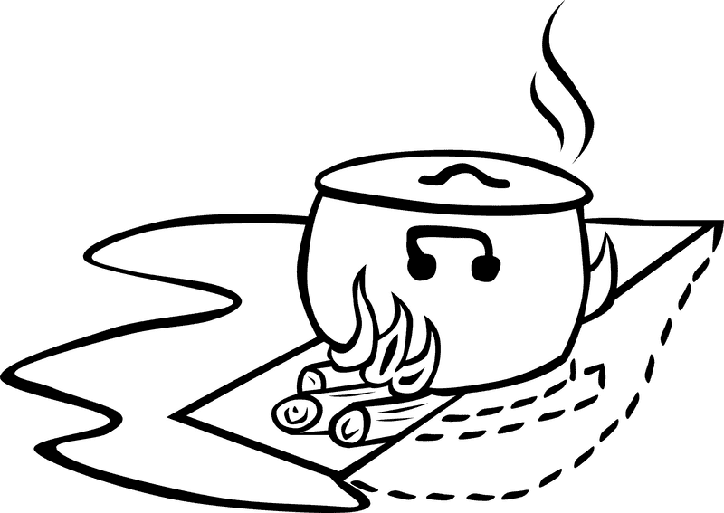 Campfire Cooking A Cozy Culinary Adventure PNG