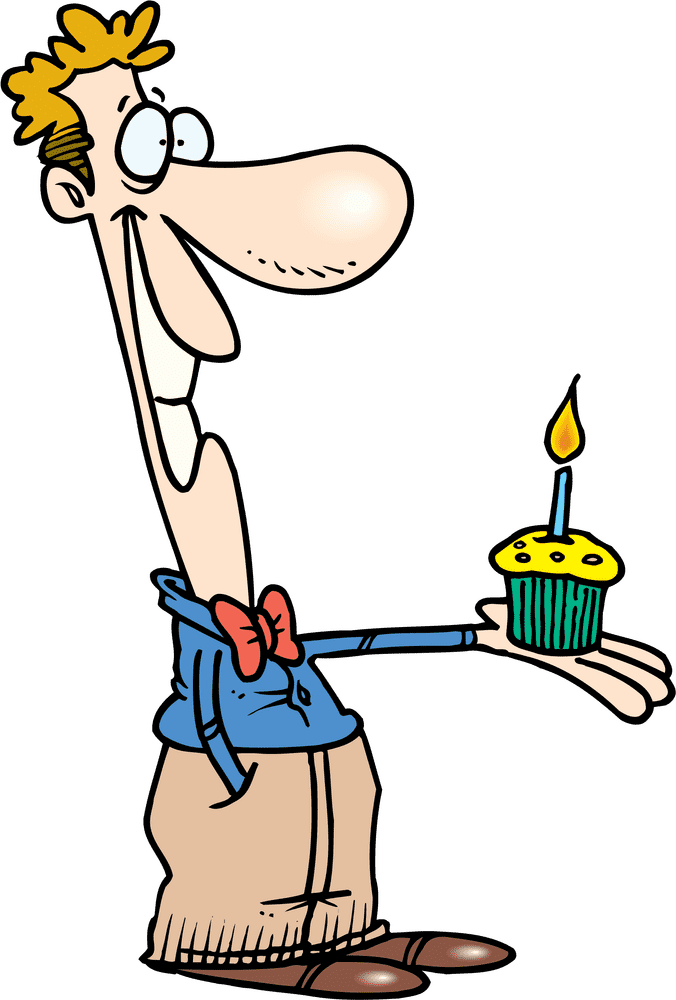 Birthday Cheer with a Cupcake Delight PNG