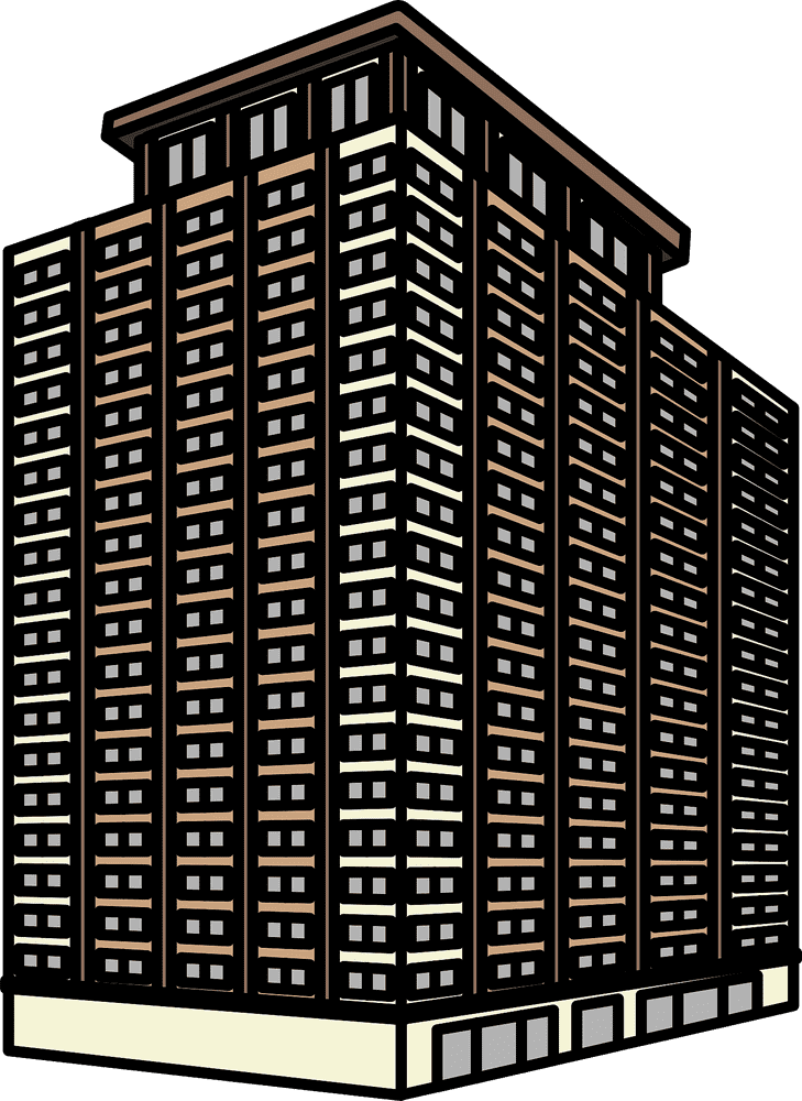 Urban High-Rise Build Concept PNG