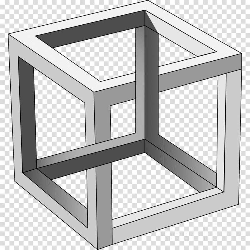 Abstract Ice Cube Design in 3D Geometry PNG