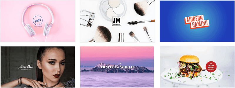 Creative Showcase Banner Collection PNG
