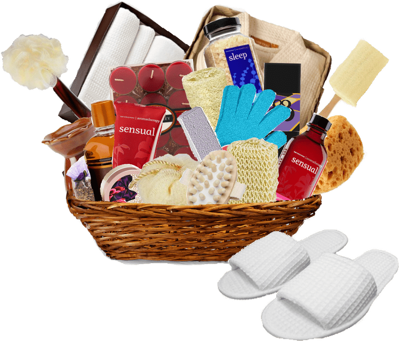 Waffle Indulgence Spa Gift Basket Delight PNG