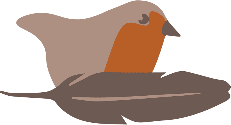 Elegant Feathered Bird in Soft Colors PNG