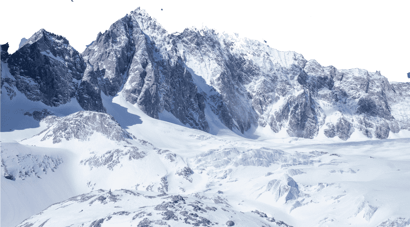 Majestic Mountain Peaks and Glacial Beauty PNG
