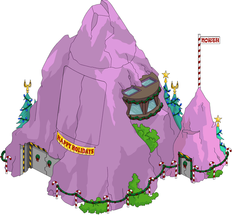 Volcano of Holiday Cheer and Adventure PNG