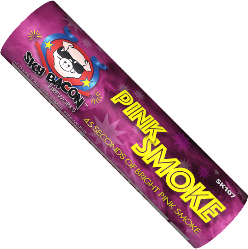 Bright Pink Smoke Spectacle PNG