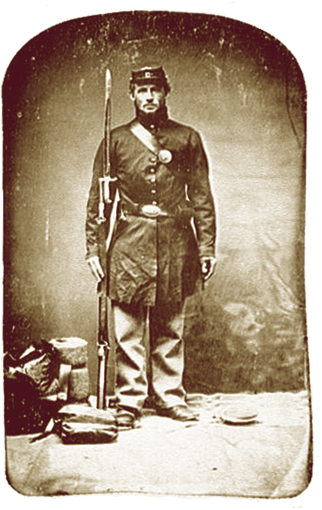 Historical Cloth of a Civil War Soldier PNG