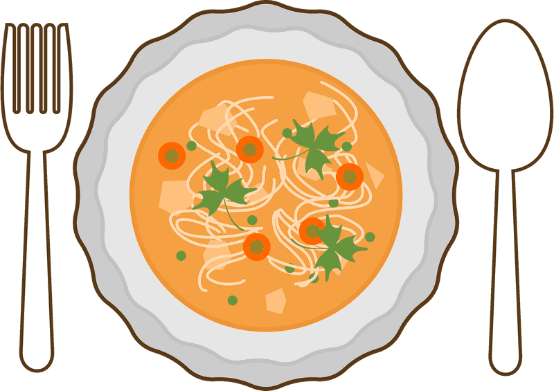 Delightful Udon Soup with Fresh Vegetables PNG