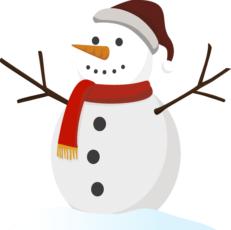 Cheerful Snowman Embracing Winter Joy PNG