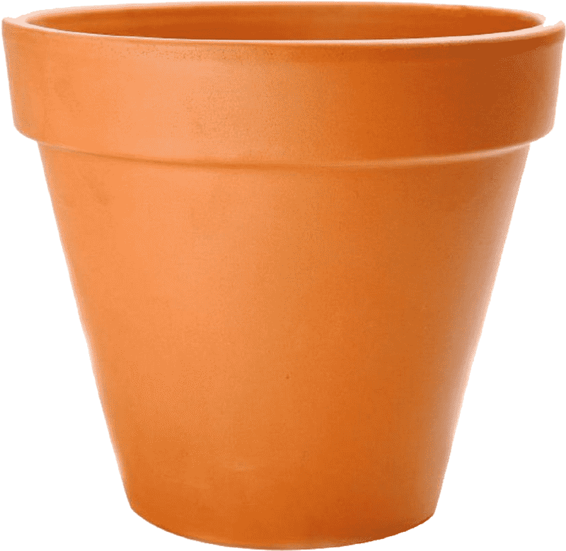 Elegant Clay Pot for Garden Decorating PNG