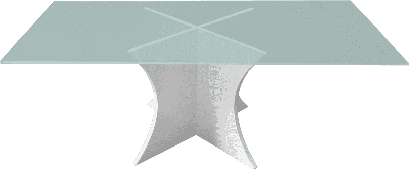 Contemporary Glass Table Lamp with Elegant Base PNG