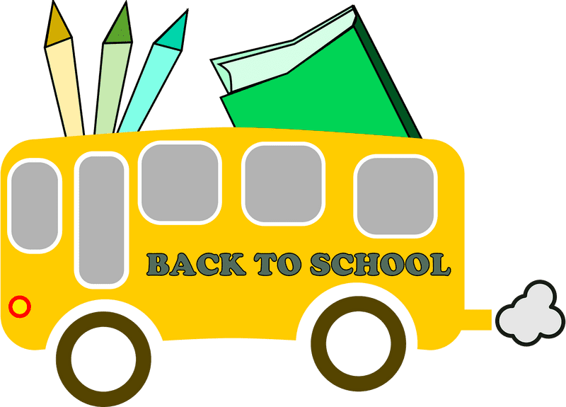 Back to School Adventure Bus PNG