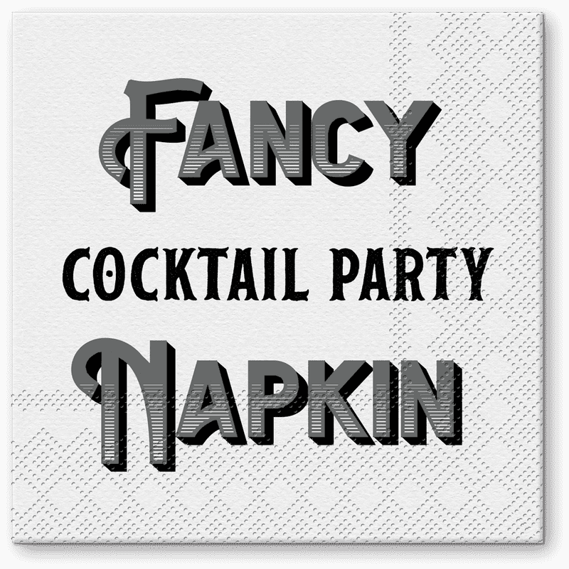 Fancy Cocktail Party Napkin Holder PNG