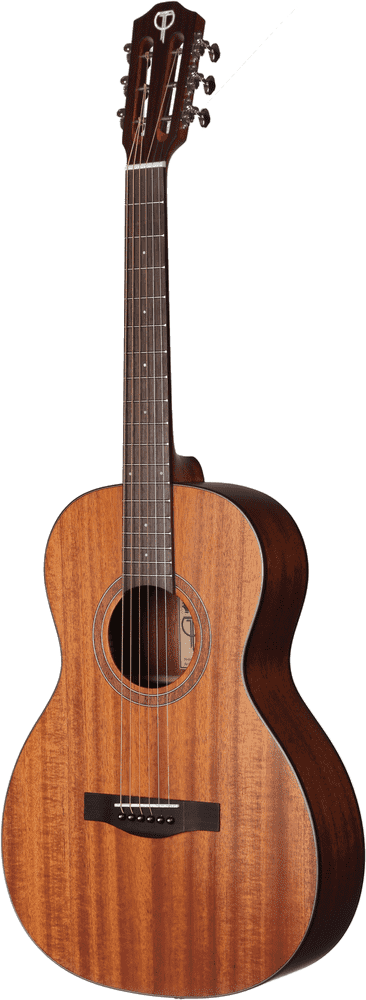 Elegant Acoustic Guitar with Rich Warm Tones PNG