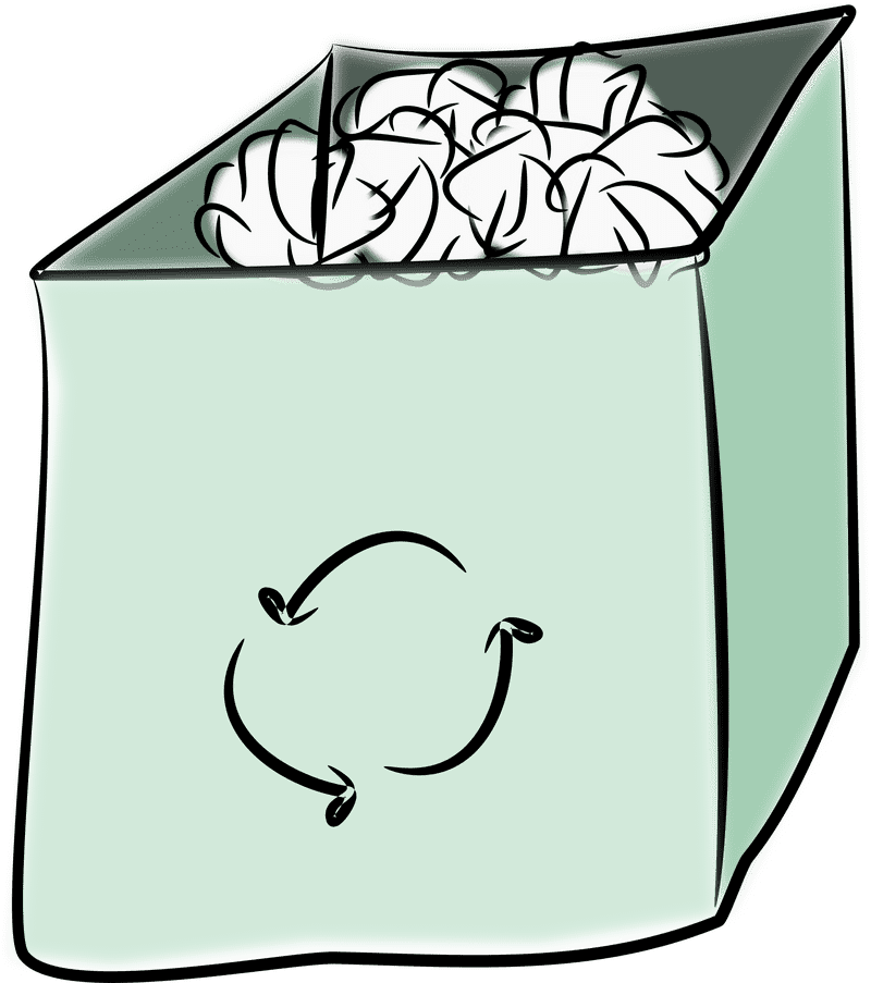 Eco-Friendly Recycling Bin for Soft Materials PNG