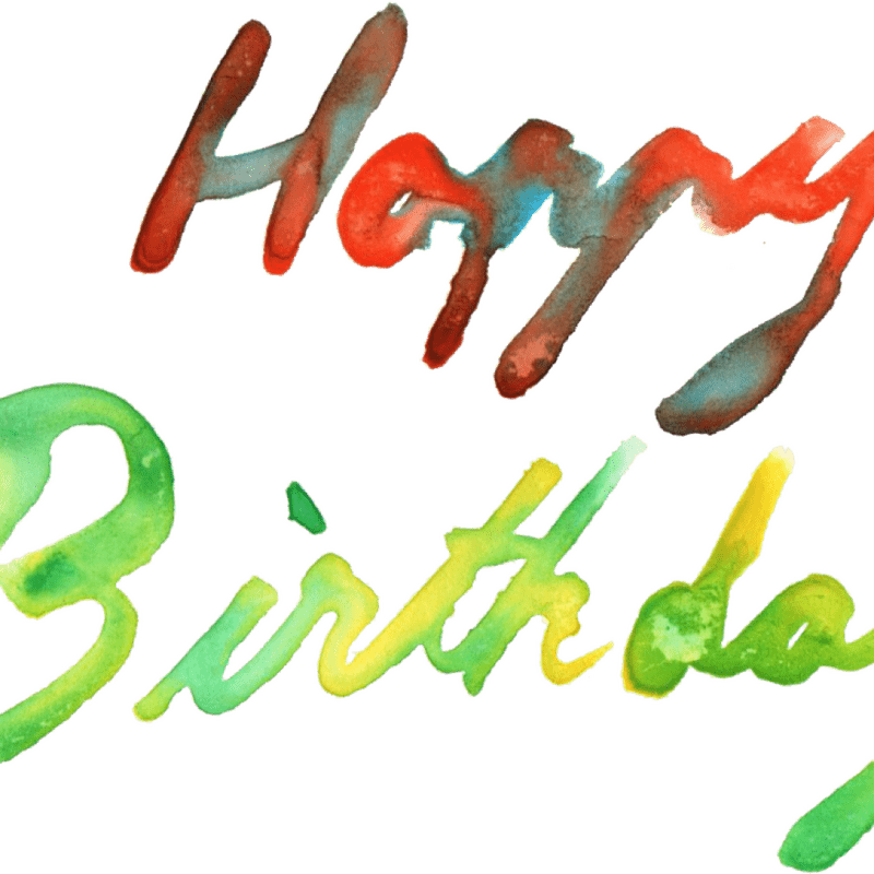 Colorful Birthday Celebration Wishes PNG
