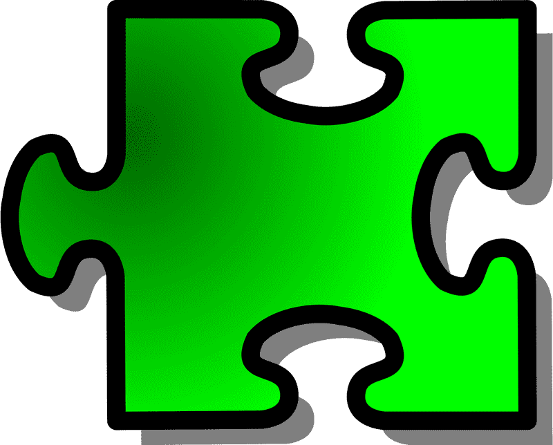 Vibrant Jigsaw Pieces of Connection PNG
