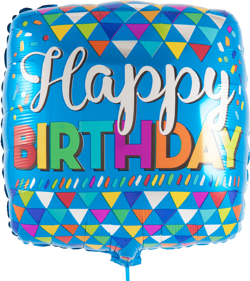 Happy Birthday Celebration Balloon Design PNG