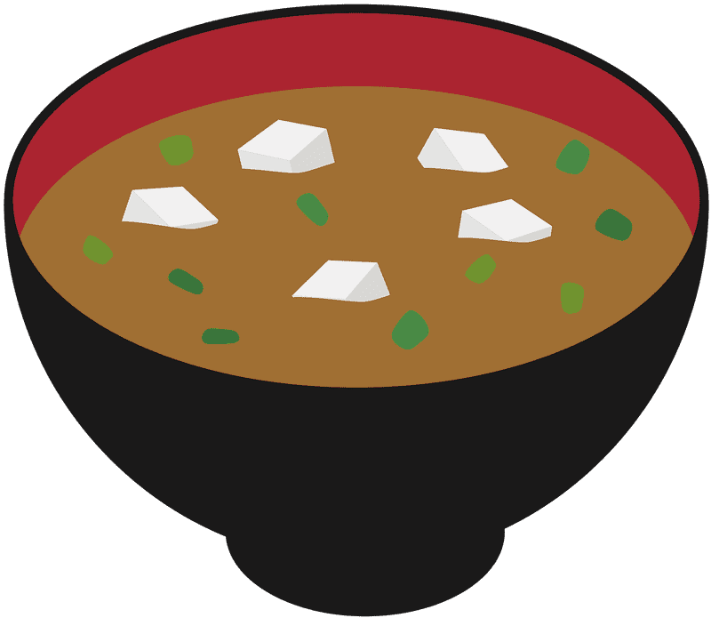 Hearty Udon Soup Delight with Tofu Pieces PNG