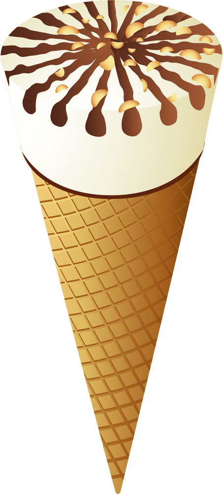 Delicious Ice Cream Delight in a Cone PNG