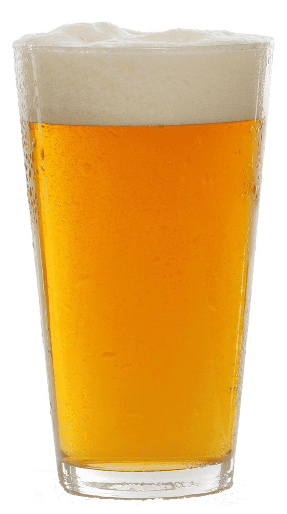 Refreshing Golden Beer Glass Delight PNG