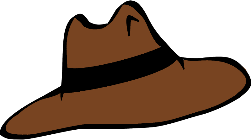 Stylish Brown Fedora Hat PNG