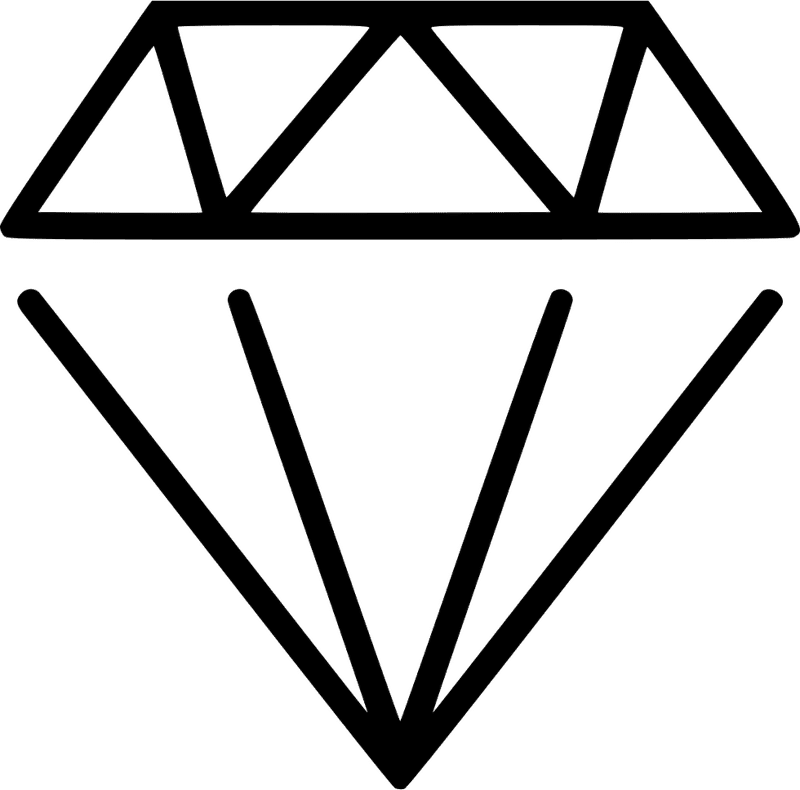 Radiant Gemstone Elegance in Every Facet PNG