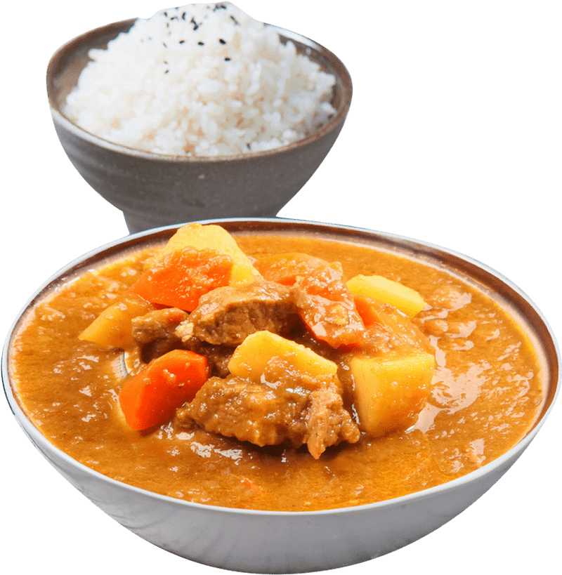Delicious Presentation of Comforting Meal PNG