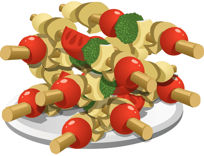 Kebab Delight A Skewered Feast of Flavor PNG