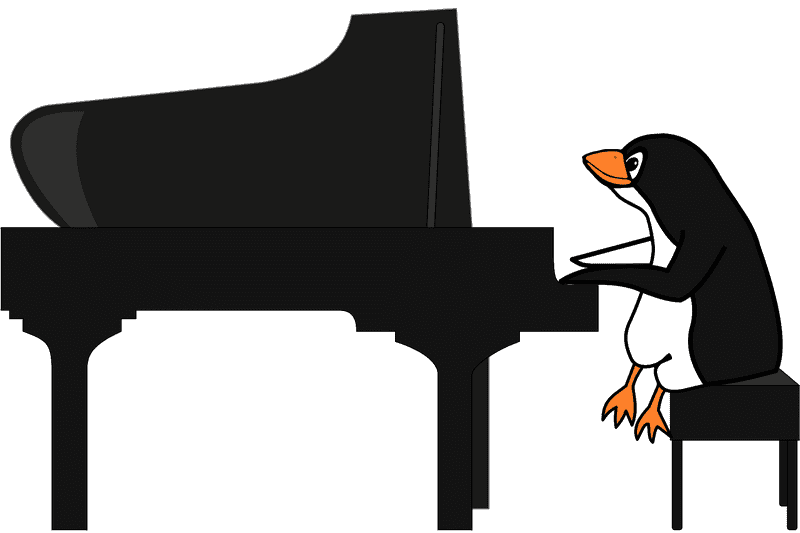 Piano Melodies from the Charming Penguin PNG