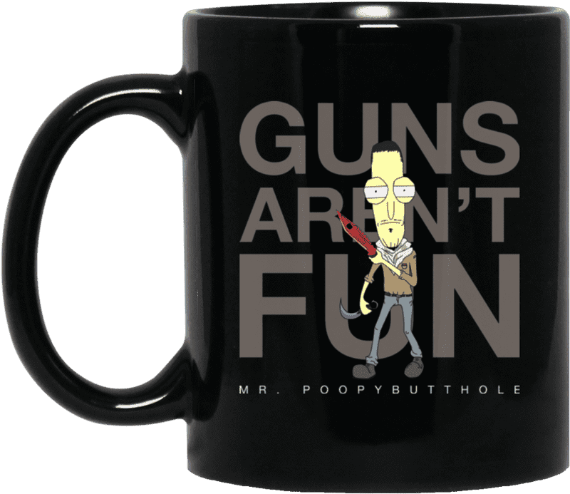 Mr Poopybutthole Ceramic Mug with Bold Statement PNG