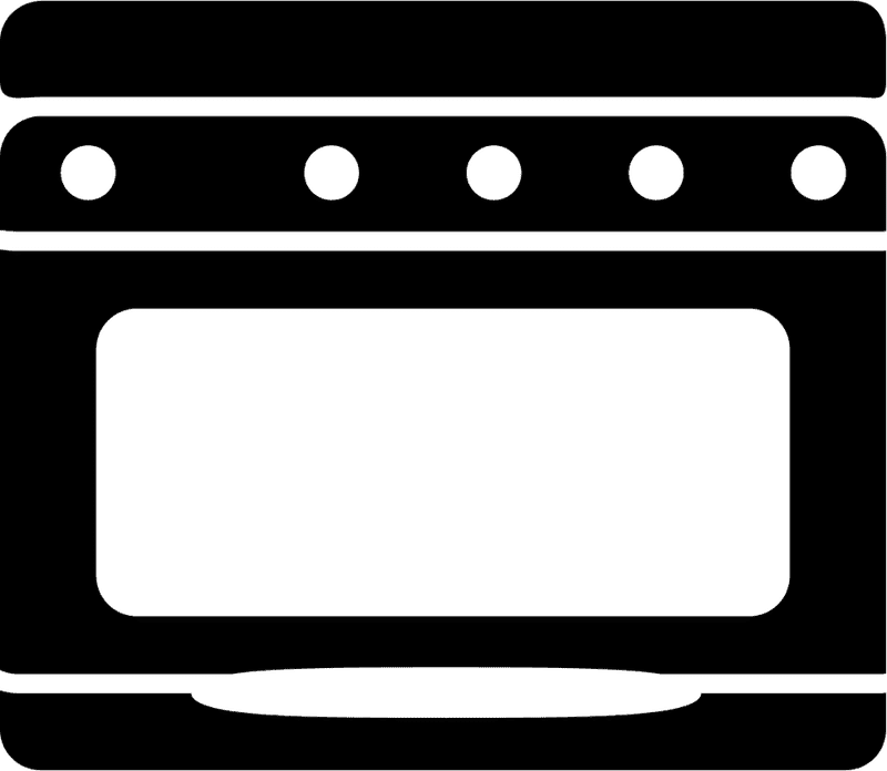 Efficient Cooking with a Modern Gas Stove PNG