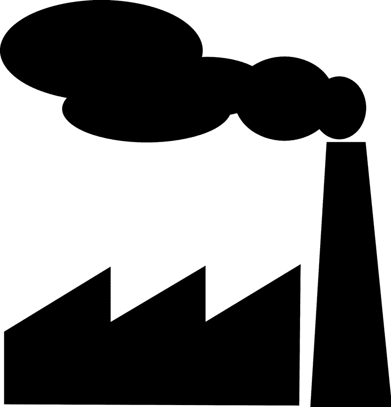 Smokestack Factory Heart of Production PNG