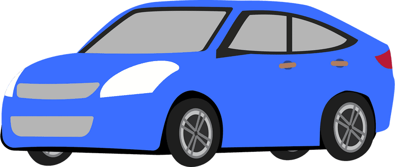Stylish Blue Auto Part for Modern Vehicles PNG
