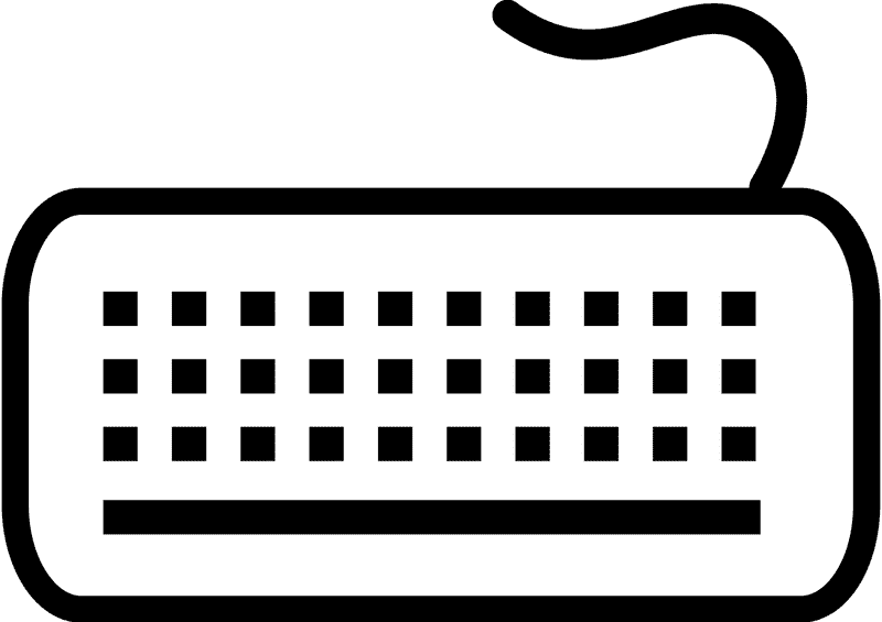 Minimalist Keyboard Design Icon PNG